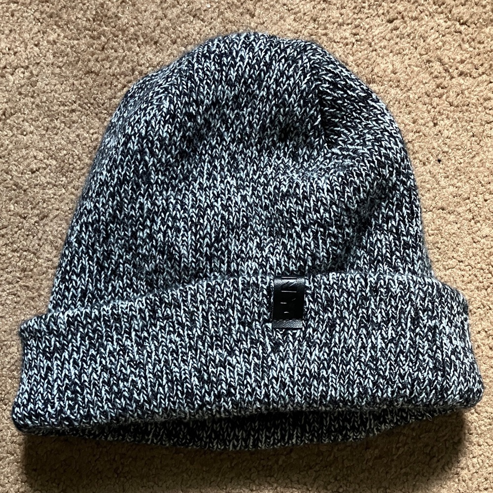 Underground Black and White Knit Beanie
